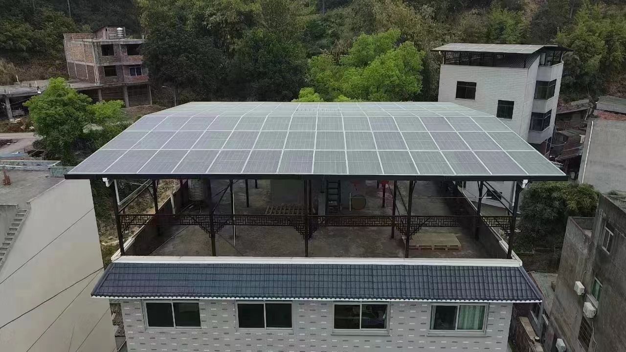 南充15kw+10kwh自建别墅家庭光伏储能系统